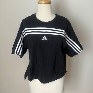 Adidas three stripe t shirt
